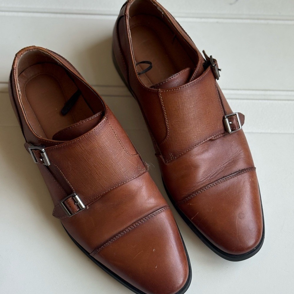 Express Men's Double Buckle Loafer Brown Size 8